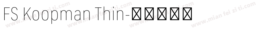 FS Koopman Thin字体转换